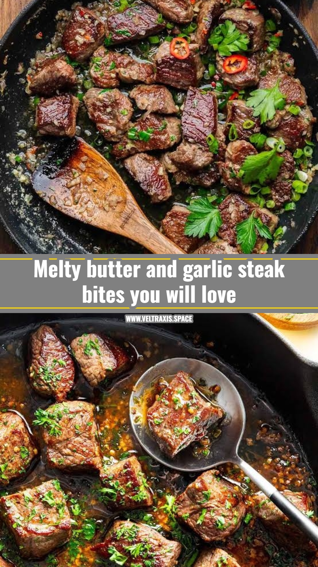 Easy garlic butter steak bites in ten minutes
