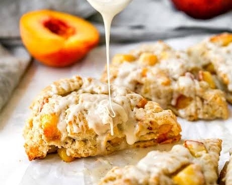 Easy Peach Scones For Your Next Brunch top view