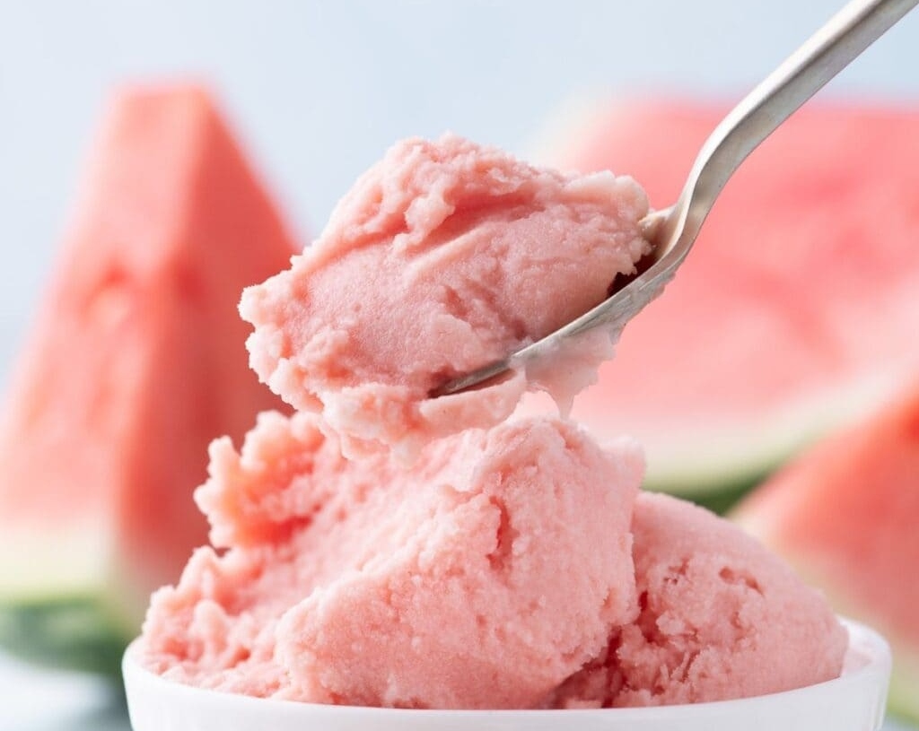 Easy Watermelon Ice Cream You Have To Try top view