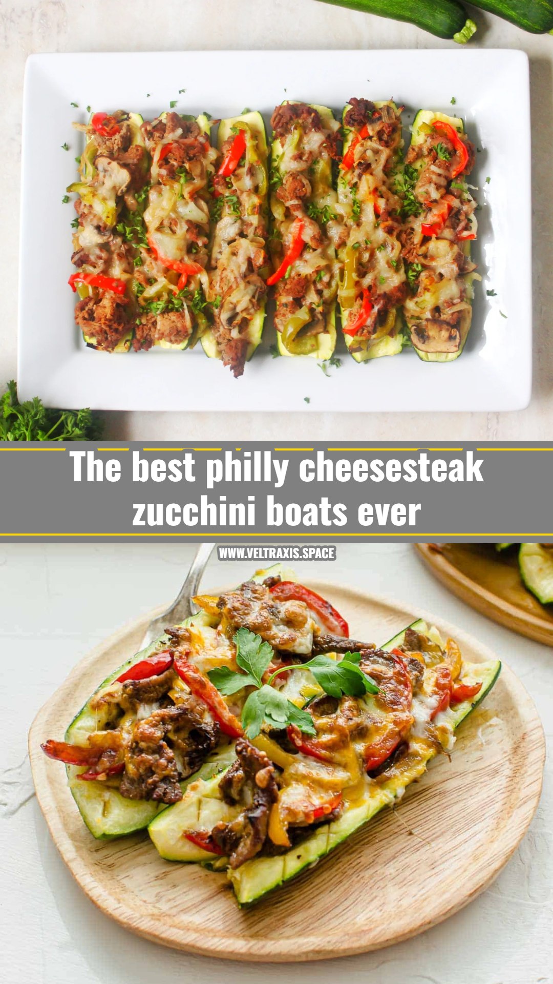 Philly cheesesteak zucchini boats recipe you will love