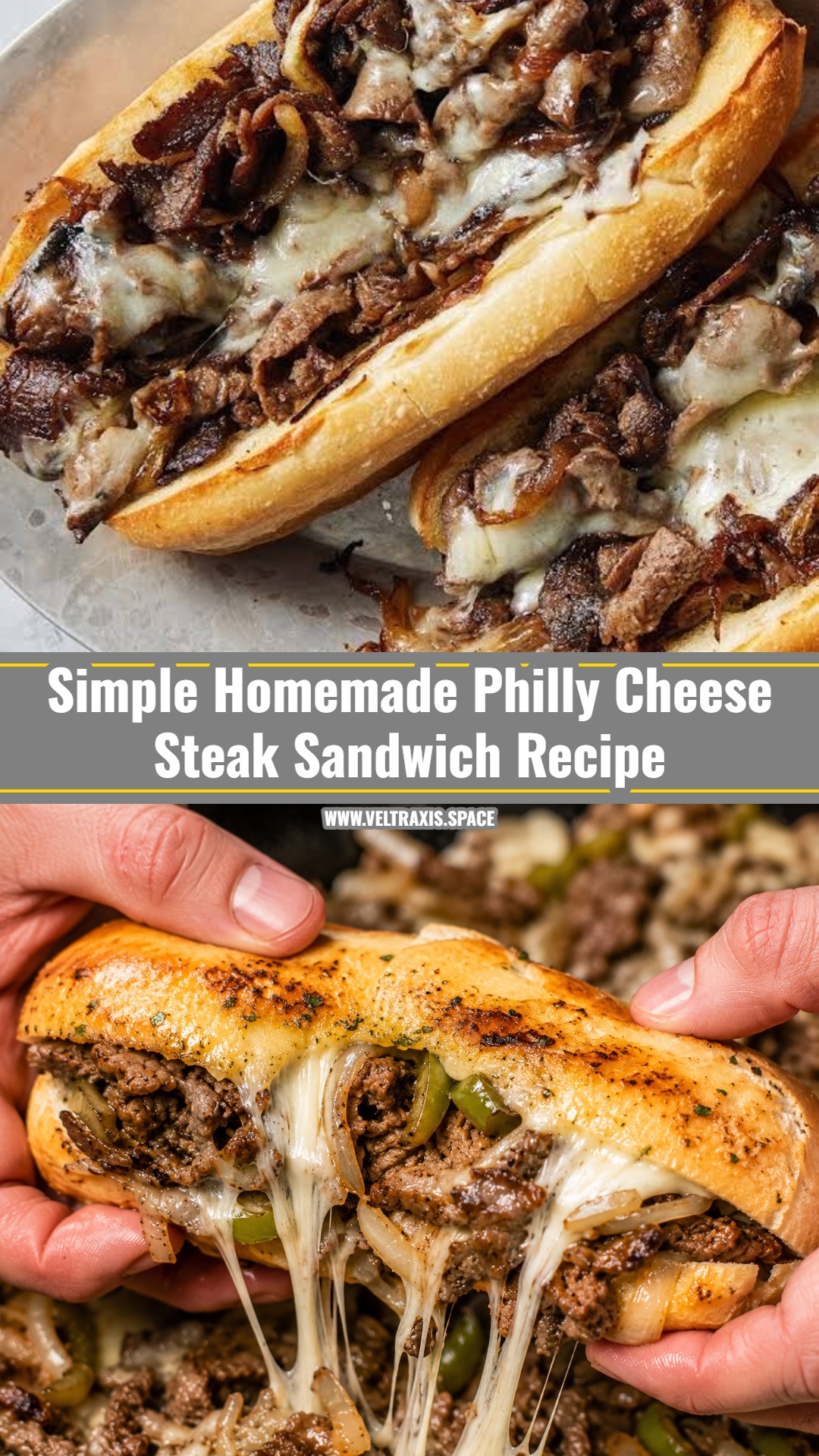 The Ultimate Philly Cheese Steak Sandwich Recipe