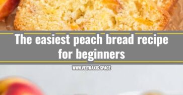 This easy peach bread recipe is perfect for summer