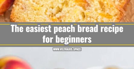 This easy peach bread recipe is perfect for summer