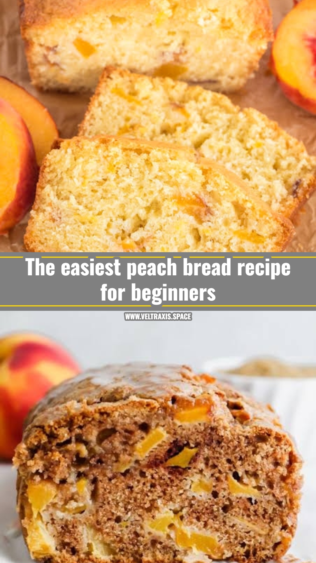This easy peach bread recipe is perfect for summer