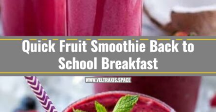 Easy Back to School Breakfast Fruit Smoothie