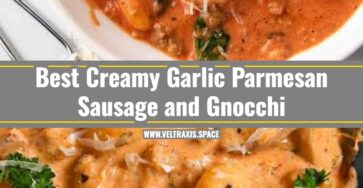 Easy Creamy Garlic Parmesan Sausage and Gnocchi