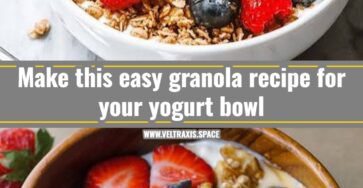 Easy homemade granola recipe for your next yogurt bowl