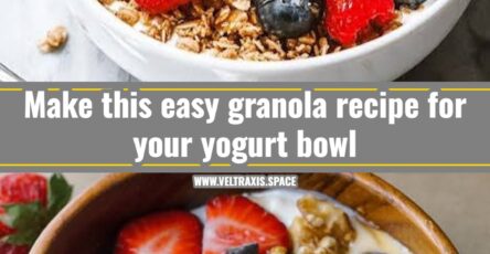 Easy homemade granola recipe for your next yogurt bowl