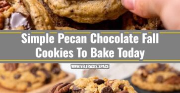 Easy Pecan Chocolate Fall Cookies Everyone Loves