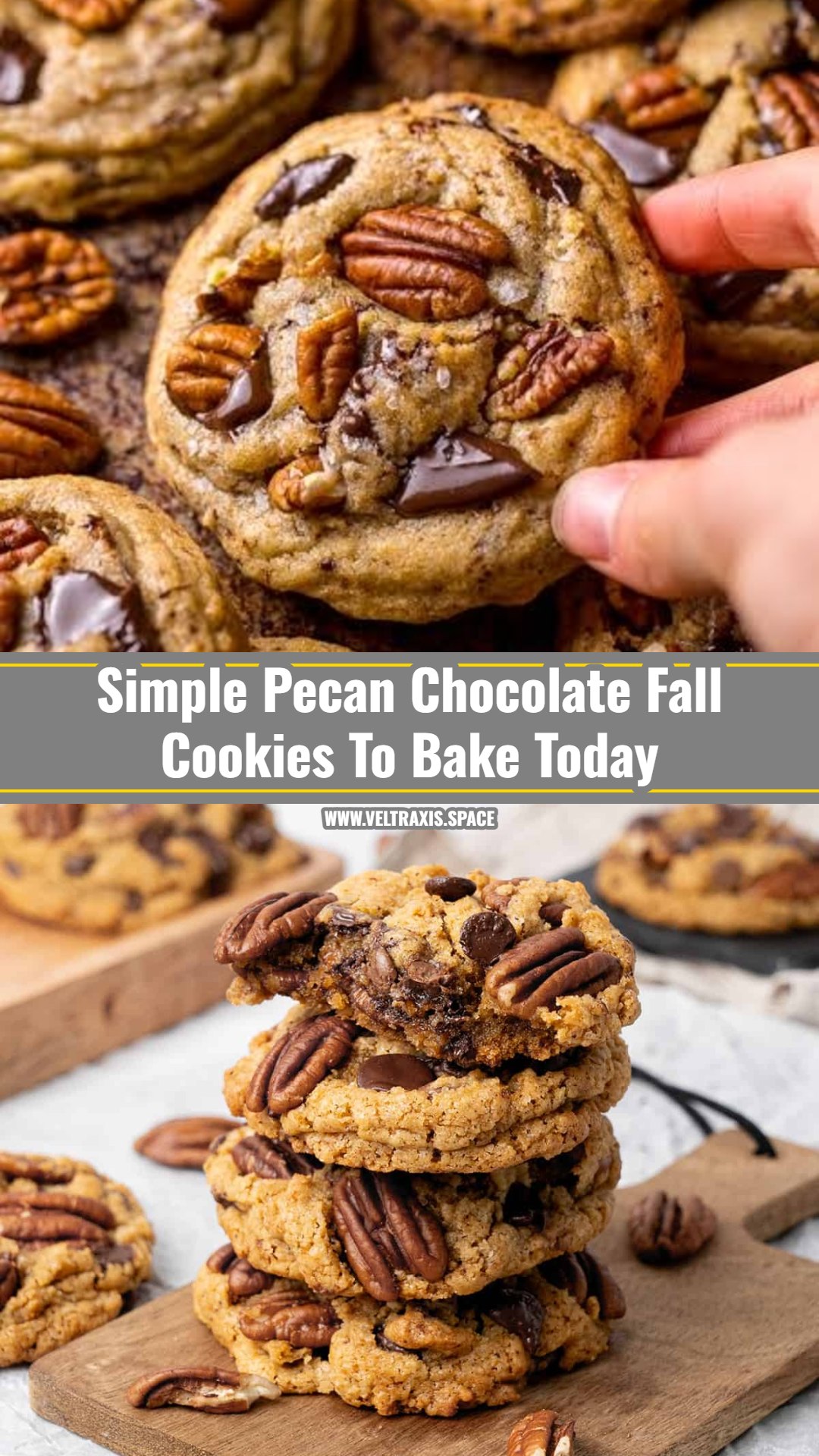 Easy Pecan Chocolate Fall Cookies Everyone Loves