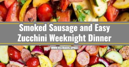 Easy Zucchini and Smoked Sausage Skillet Dinner