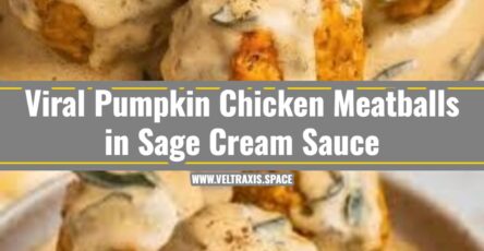 Best Creamy Pumpkin Chicken Meatballs in Sage Cream Sauce