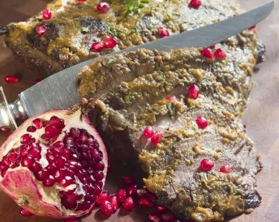 Best Honey Glazed Braised Brisket With Pomegranate suggested serving