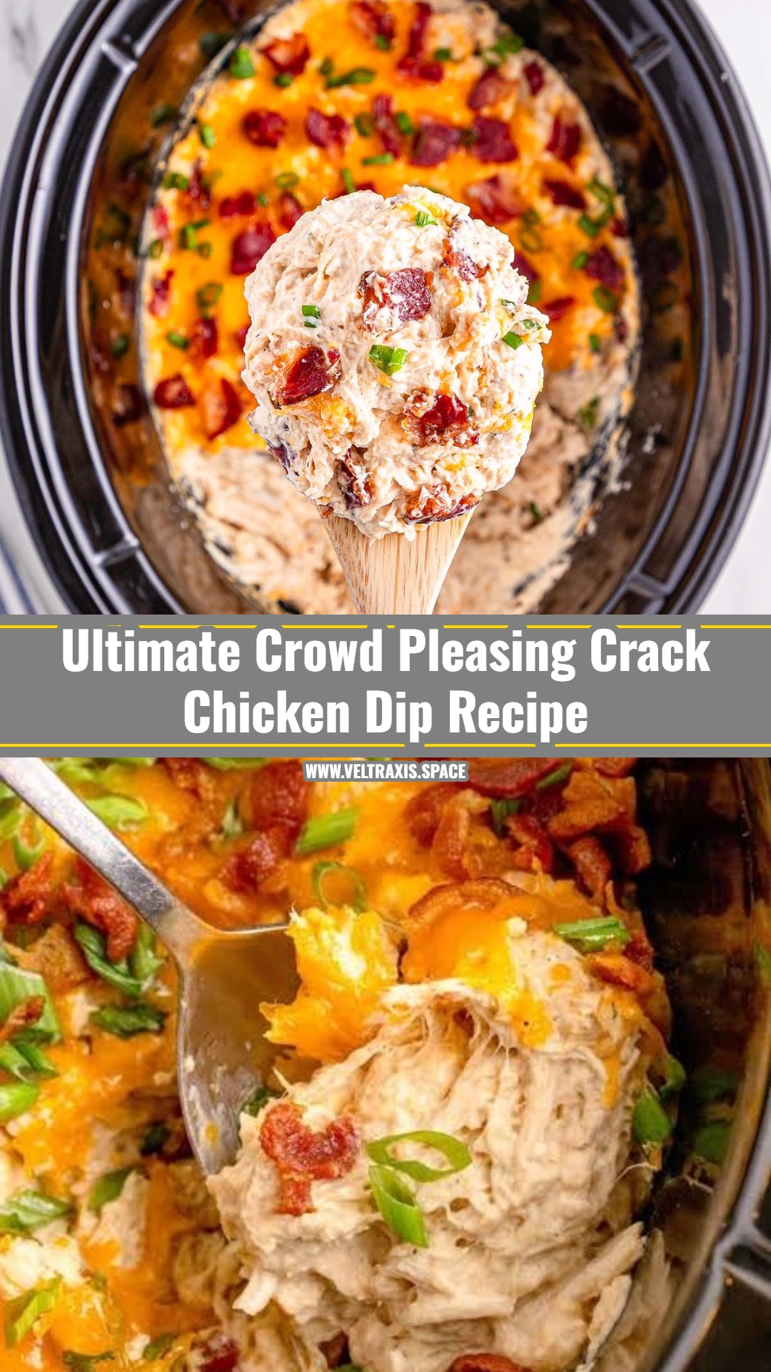 Best Slow Cooker Crack Chicken Dip For Game Day