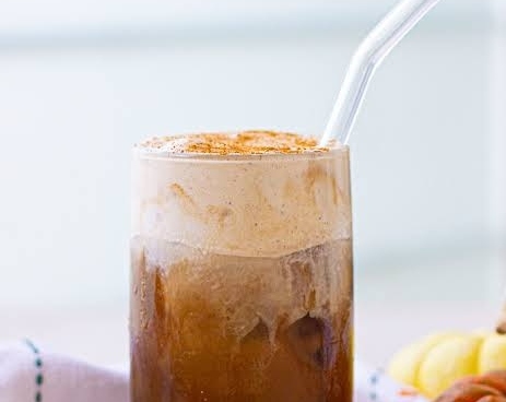 Copycat Starbucks Pumpkin Cream Cold Brew Recipe top view