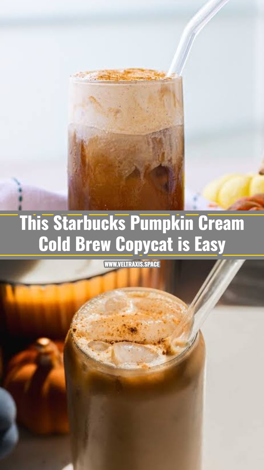 Copycat Starbucks Pumpkin Cream Cold Brew Recipe