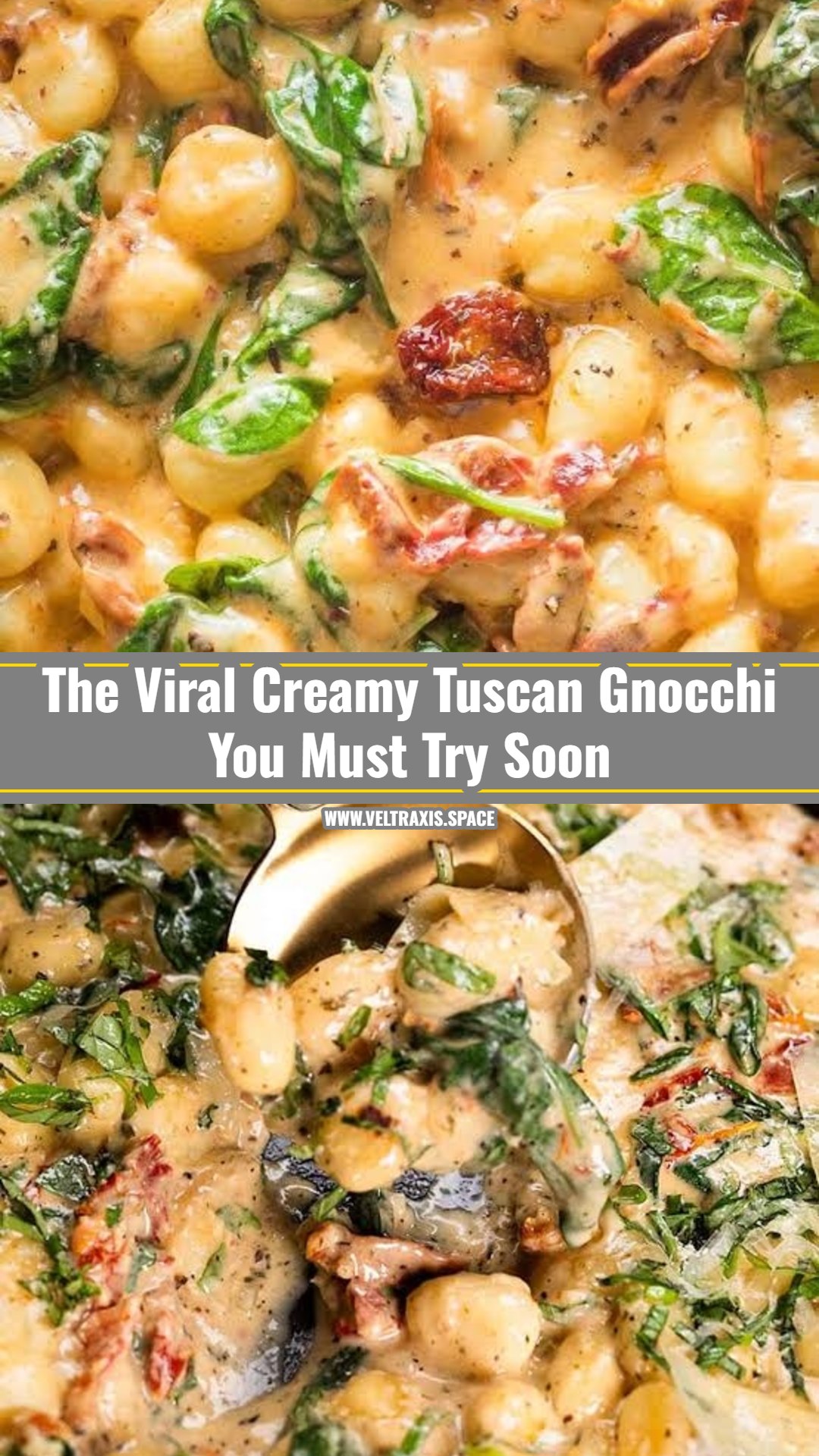 Creamy Tuscan Roasted Red Pepper Gnocchi Comfort Bowl