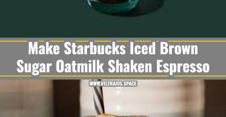DIY Starbucks Iced Brown Sugar Oatmilk Shaken Espresso