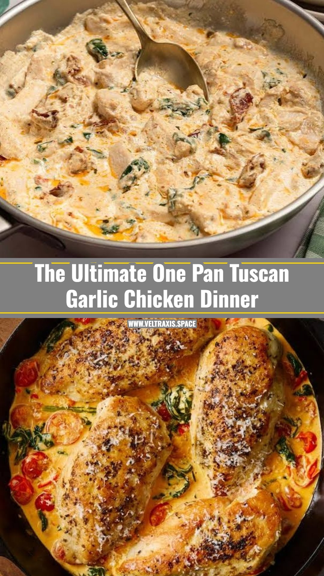 Easy Creamy Tuscan Garlic Chicken Skillet