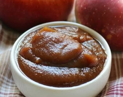 Easy Crockpot Apple Butter Recipe top view