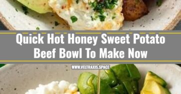 Easy Hot Honey Sweet Potato Beef Bowl Dinner