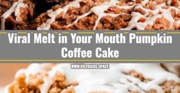 Easy Pumpkin Coffee Cake with Maple Pecan Streusel