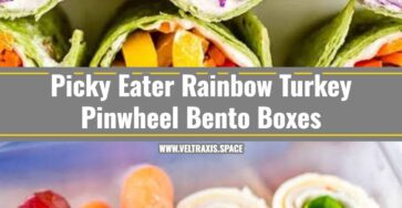 Easy Rainbow Turkey Pinwheel Bento Boxes