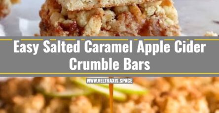 Salted Caramel Apple Cider Crumble Bars Are Magic