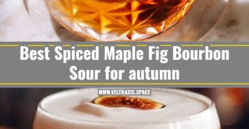 Spiced Maple Fig Bourbon Sour is the best fall drink
