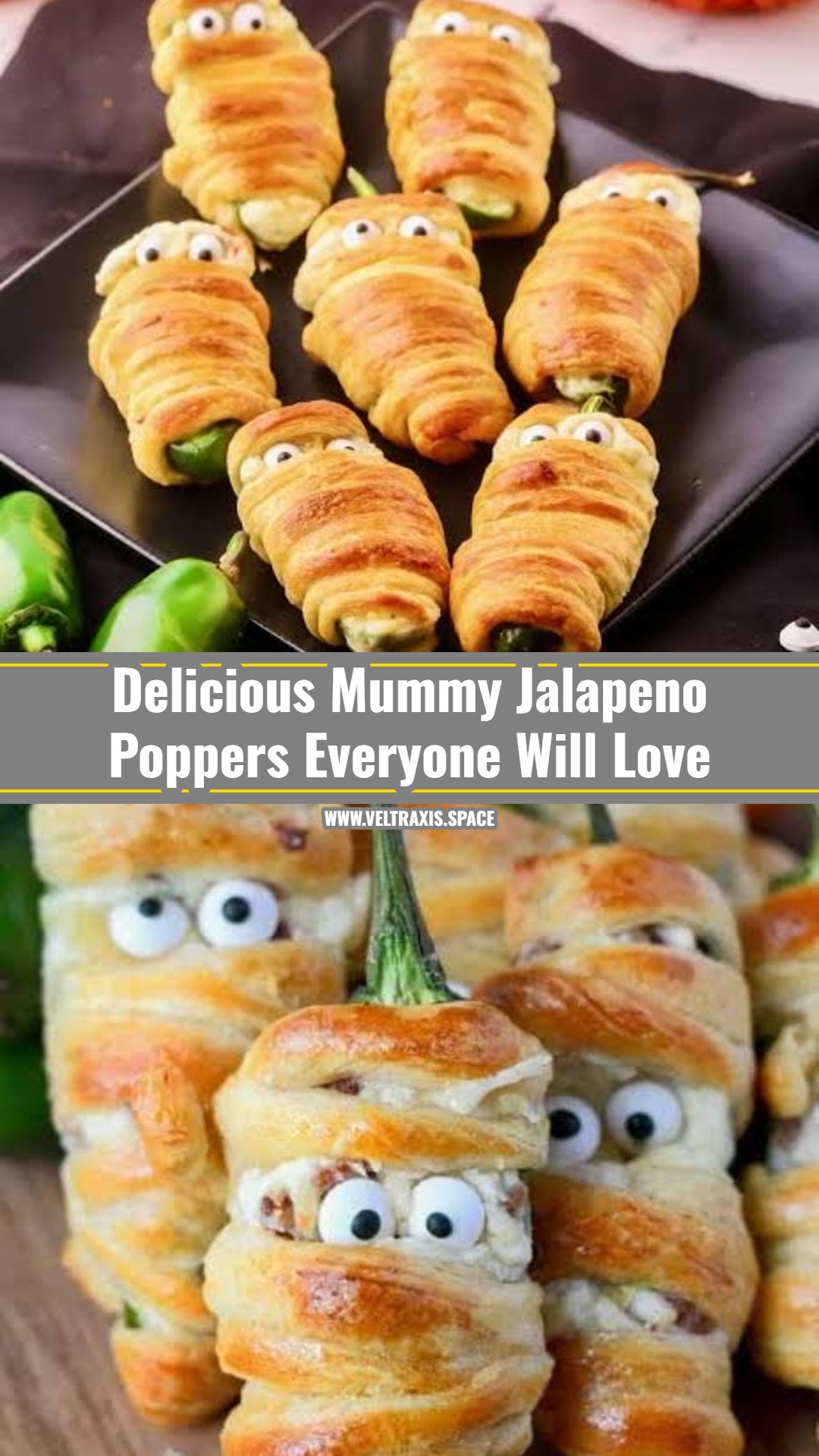 Spooky Mummy Jalapeno Poppers for Your Halloween Party