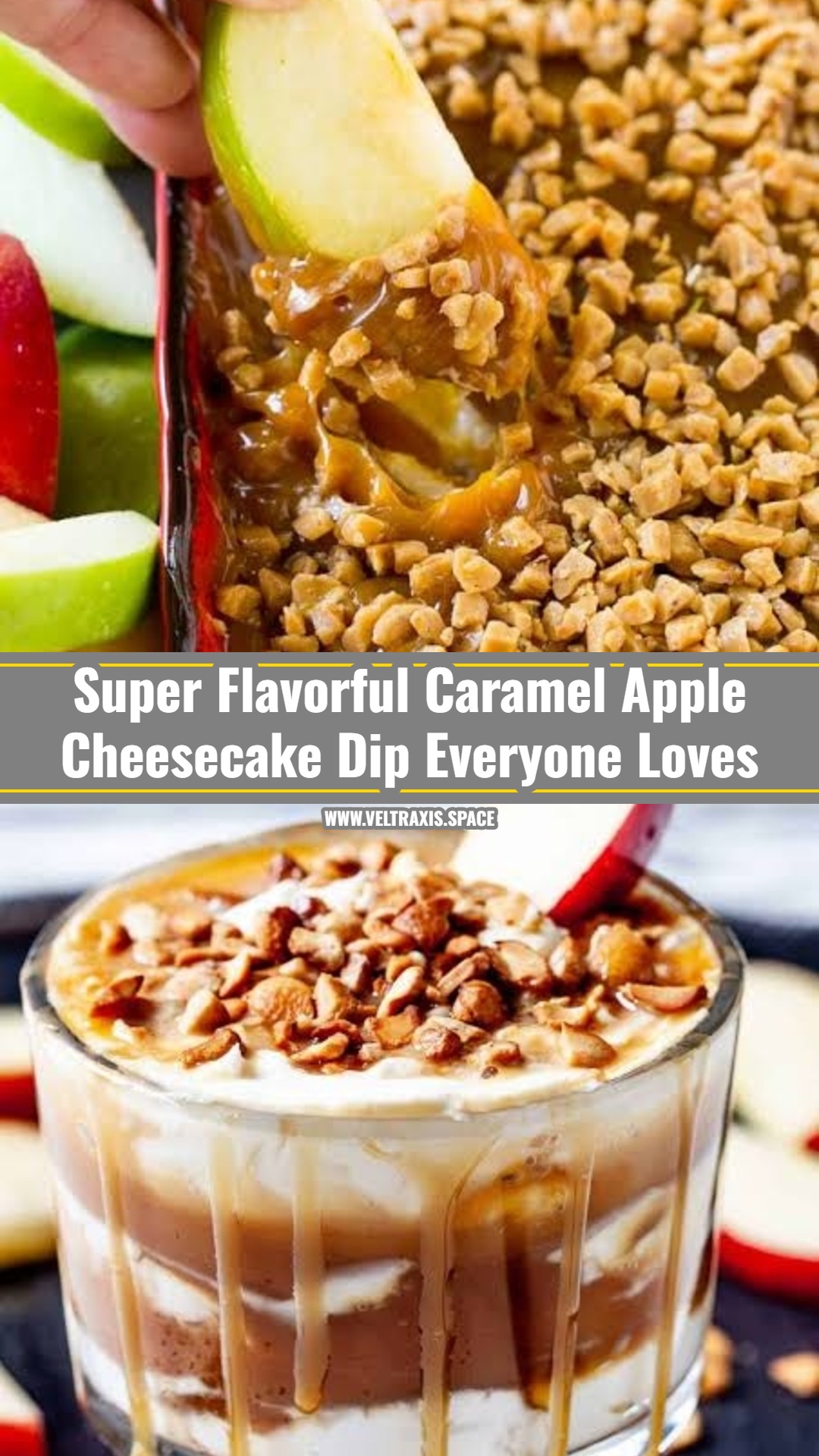The Best Caramel Apple Cheesecake Dip Recipe Ever