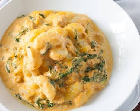 The Best Creamy Pumpkin Sausage Gnocchi Recipe Ever suggested serving