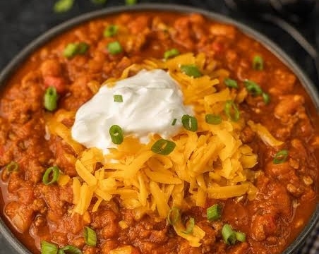 The Best Crockpot Pumpkin Chili Recipe Ever top view