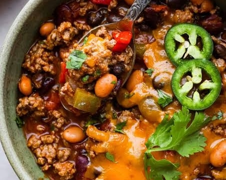 The Best Crockpot Pumpkin Chili Recipe Ever suggested serving