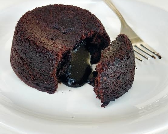 The Best Easy Choco Lava Cake Recipe Ever top view