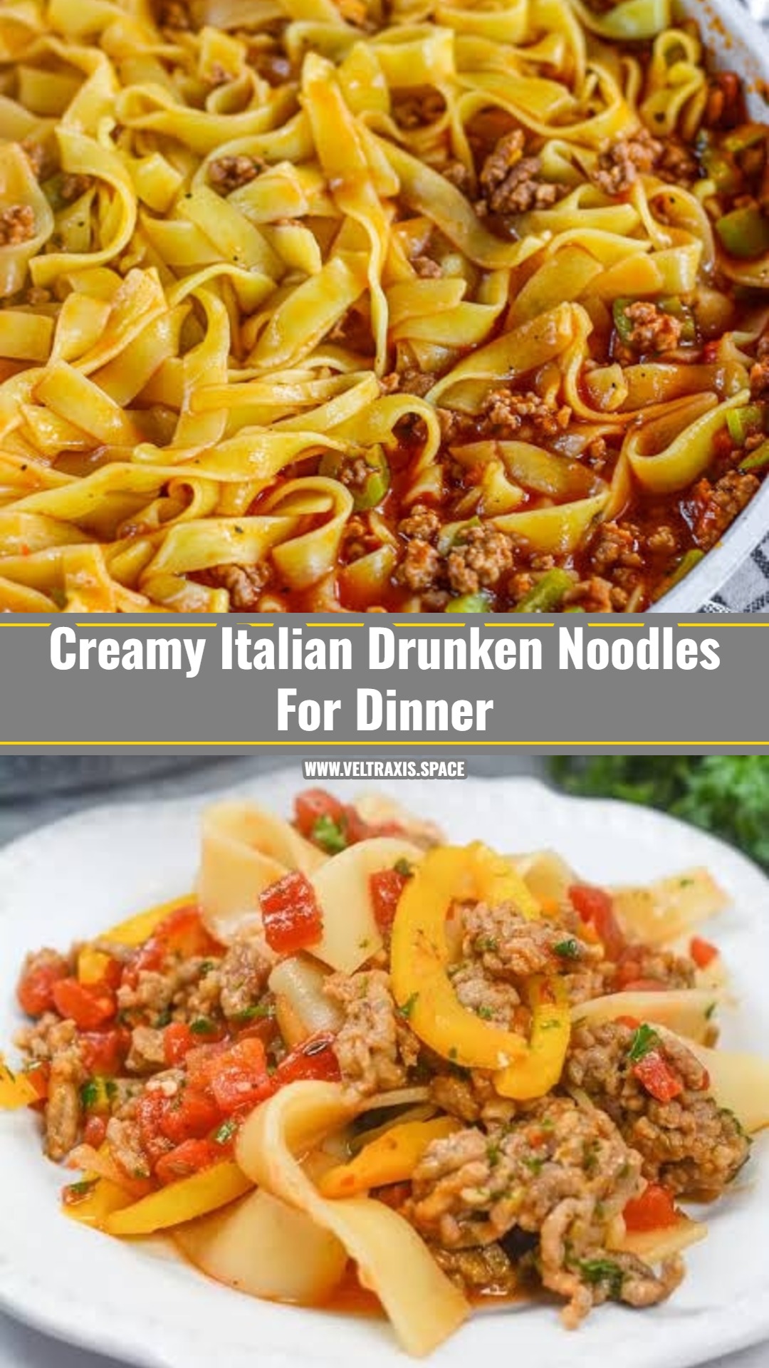 The Best Italian Drunken Noodles Recipe