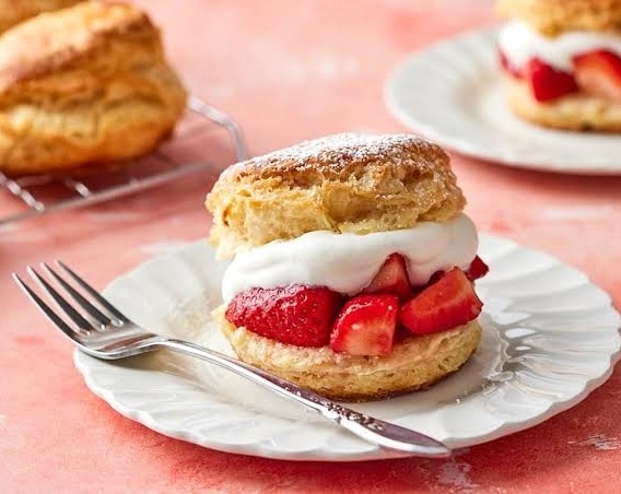 This Easy Strawberry Shortcake Is A Crowd Pleaser top view