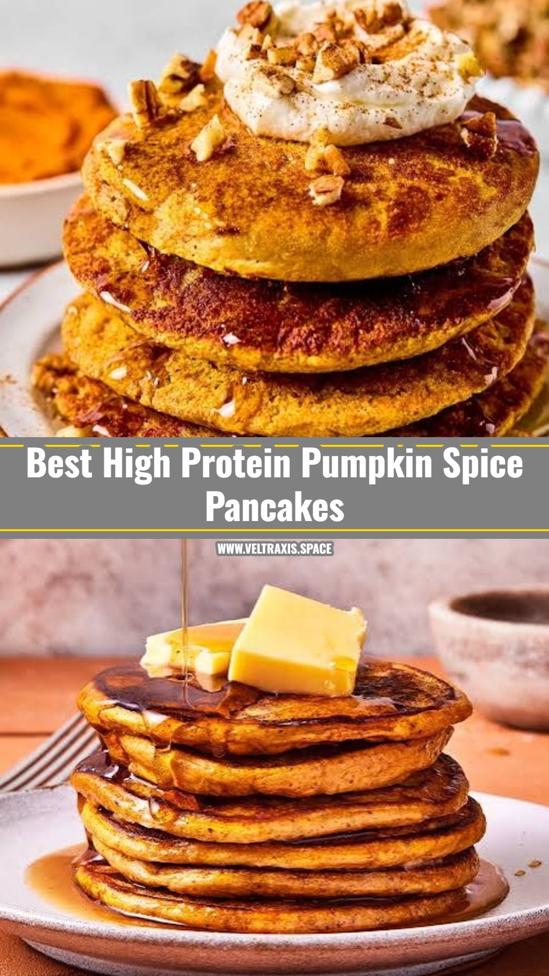 Viral Fluffy High Protein Pumpkin Spice Pancakes
