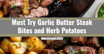Viral Garlic Butter Steak Bites and Crispy Potatoes