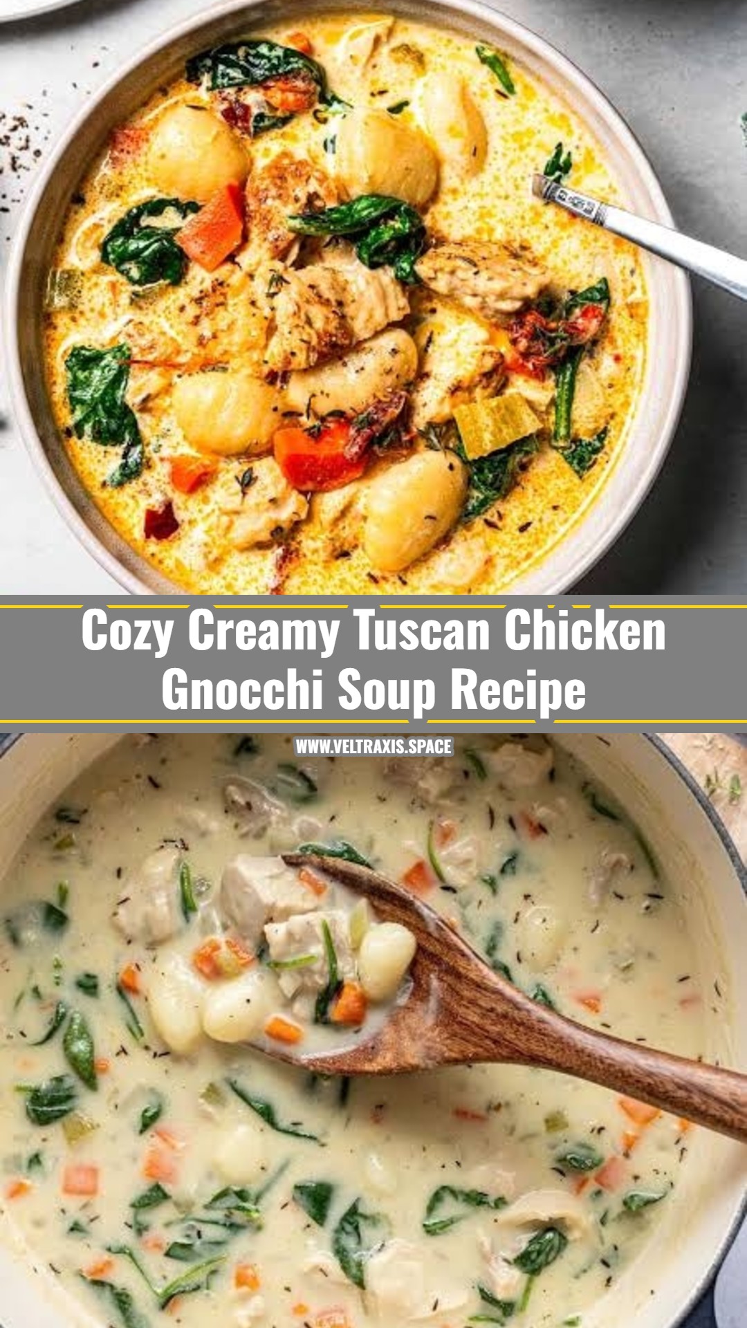 Viral One Pot Creamy Tuscan Chicken Gnocchi Soup